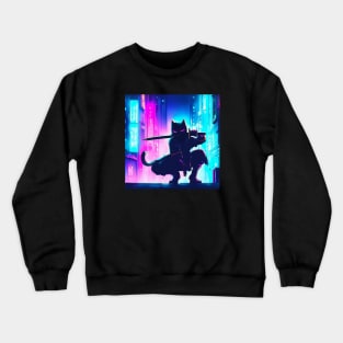 Ninja Cat Crewneck Sweatshirt